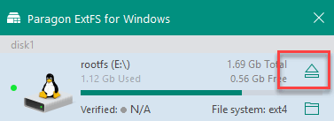 Unmount via ExtFS